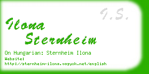 ilona sternheim business card